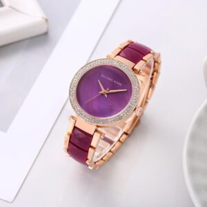 Polished stainless steel or gold-plated case with a high-luster finish