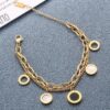 2 layer chain with charms bracelet - Image 2