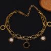 2 layer chain with charms bracelet - Image 5