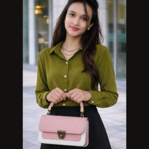 Braided Handle Handbag