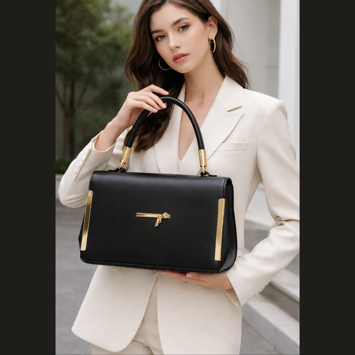 Elegant black handbag