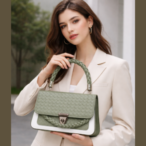 Braided Handle Handbag